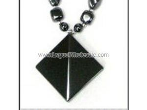 Hematite Double Pyramid Pendant